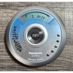 Panasonic SL-MP73J Tested MP3 Portable CD Player Anti-Skip System 2003 Pre-owned